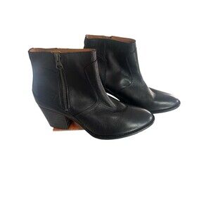 Hunter Women’s Refined Zip Leather Boots Black Size US 8:5